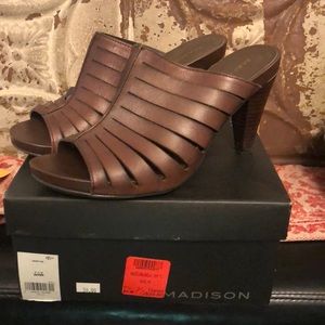Madison slide on sandal heels
